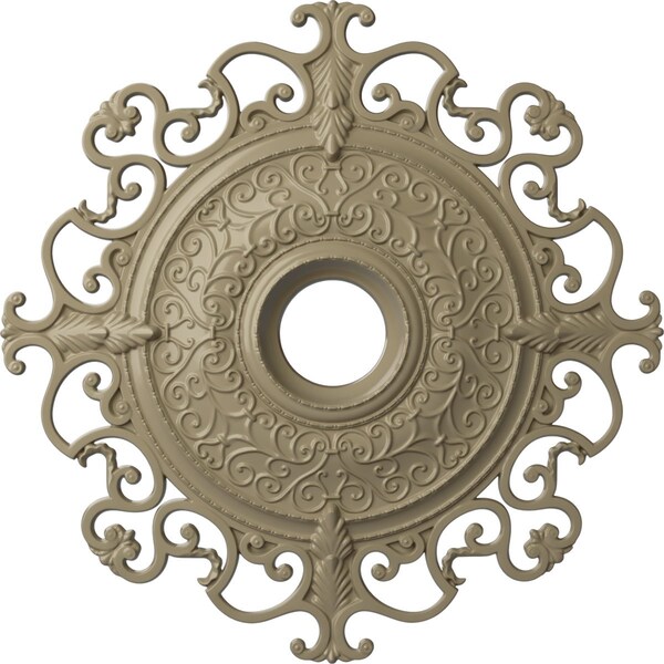 Ekena Millwork Orleans Ceiling Medallion (Fits Canopies up to 8 1/4"), 38 3/8"OD x 6 5/8"ID x 2 7/8"P, Gobi Desert CM38OLGDF - main